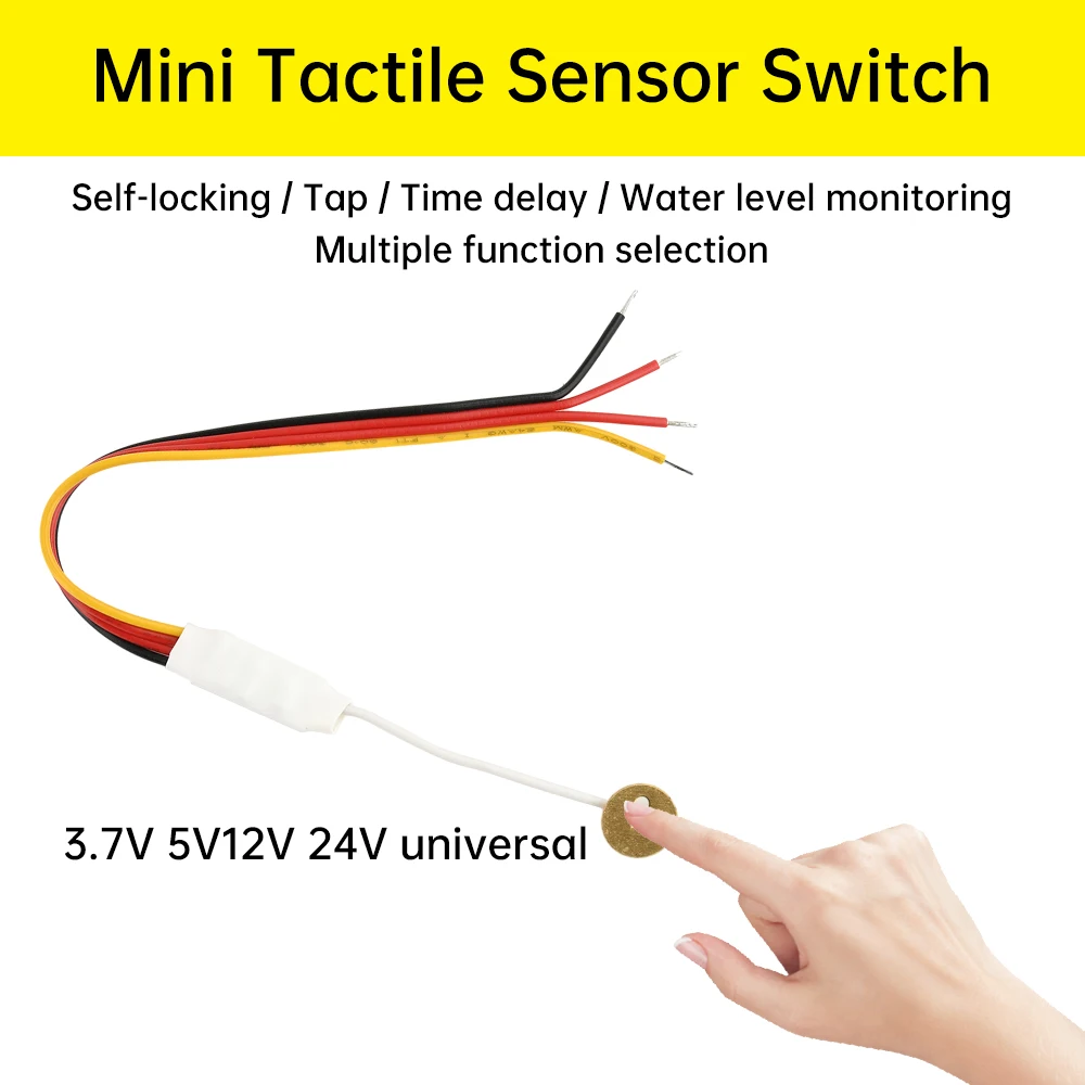 Touch Sensor Switch Module DC 3.7-24V Smart Home Touch on/Off Switch for Water Level Monitor DIY Touch Sensing Switches