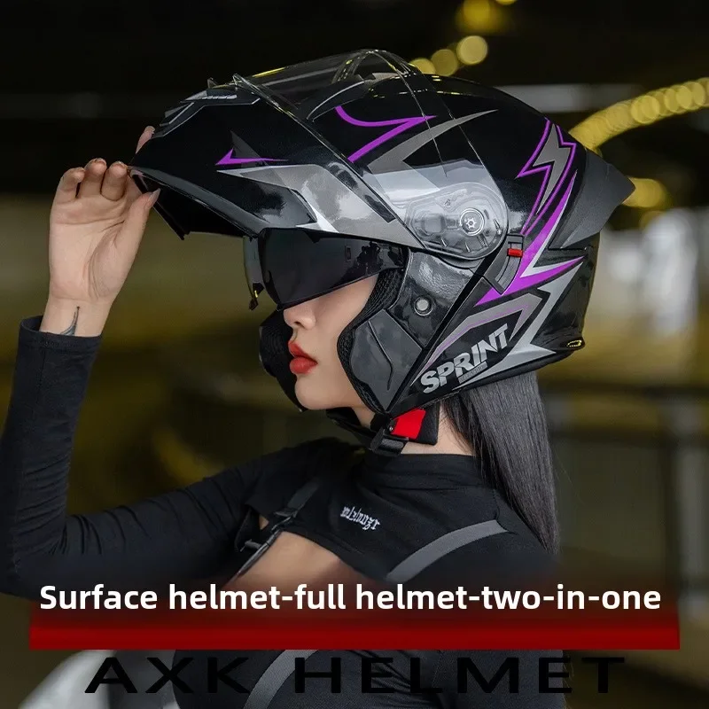 

Motorcycle and Electric Vehicle Helmets for Both Men and Women with 3C/Dot Certification, Suitable for All Four Seasons