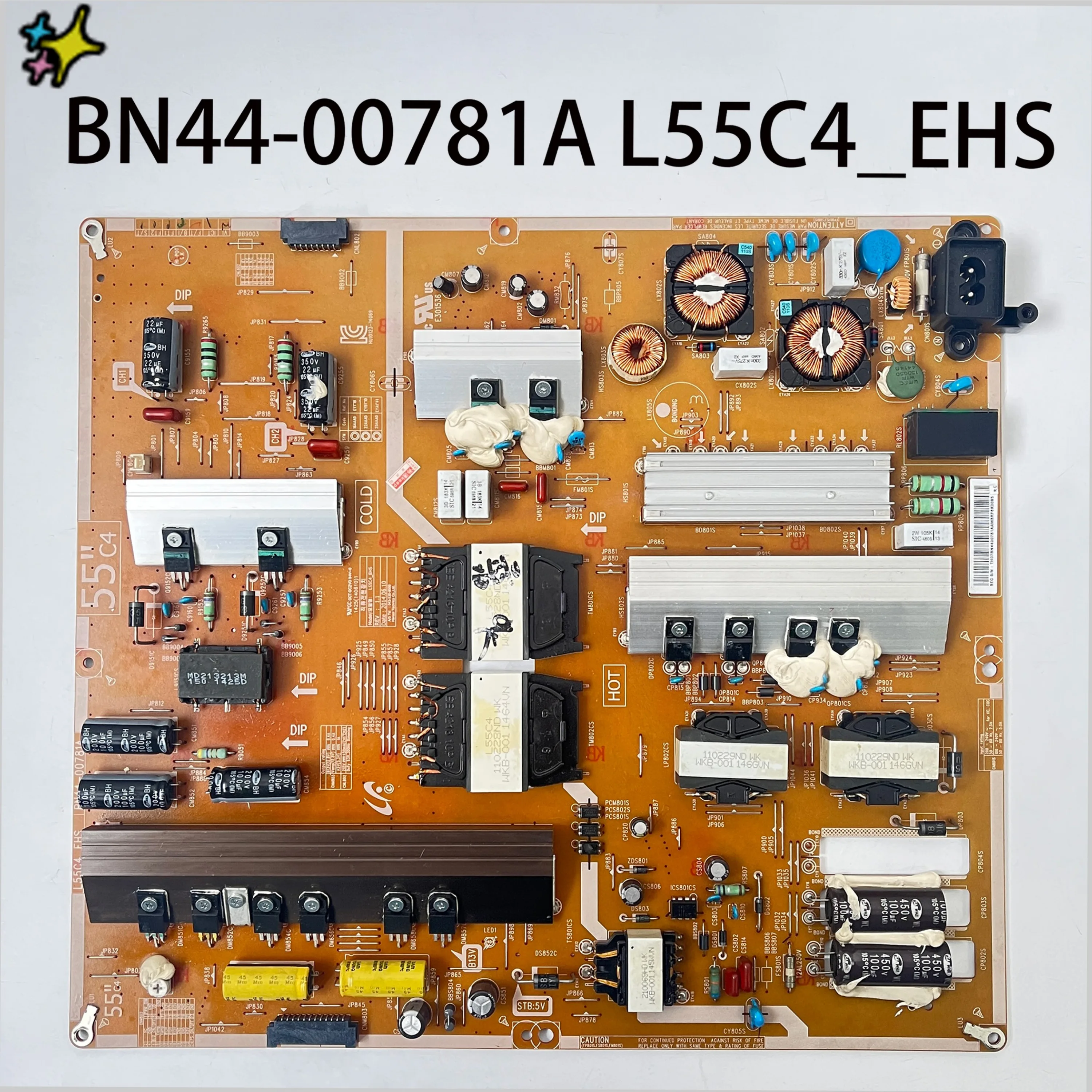 Authentic Original TV Power Board BN44-00781A L55C4_EHS Works Normally And is for LCD TVs UN55HU7200FXZA UN55HU7200 Accessories