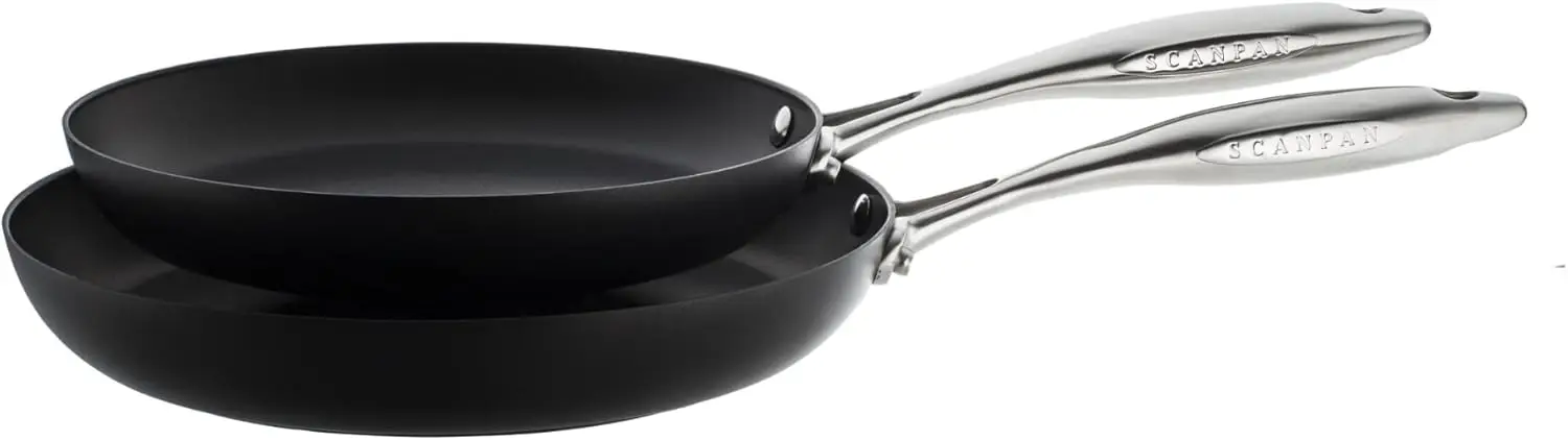 Professional Fry Pan Set - Includes 9.5” & 11” Fry Pans - Easy-to-Use Nonstick Cookware - Dishwasher, Metal Utensil & Ov