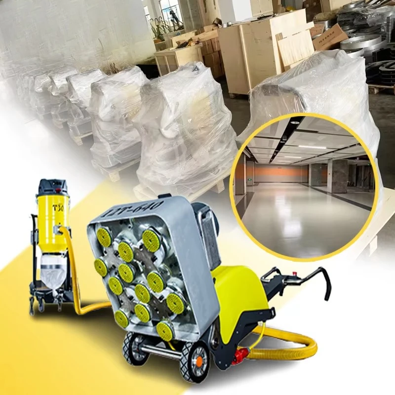 

Work at Cost Effective 7.5kw 220/380v Cement Concrete Polisher Epoxy Floor Grinder 4 Head Diamond Terrazzo Marble Floor Grinder