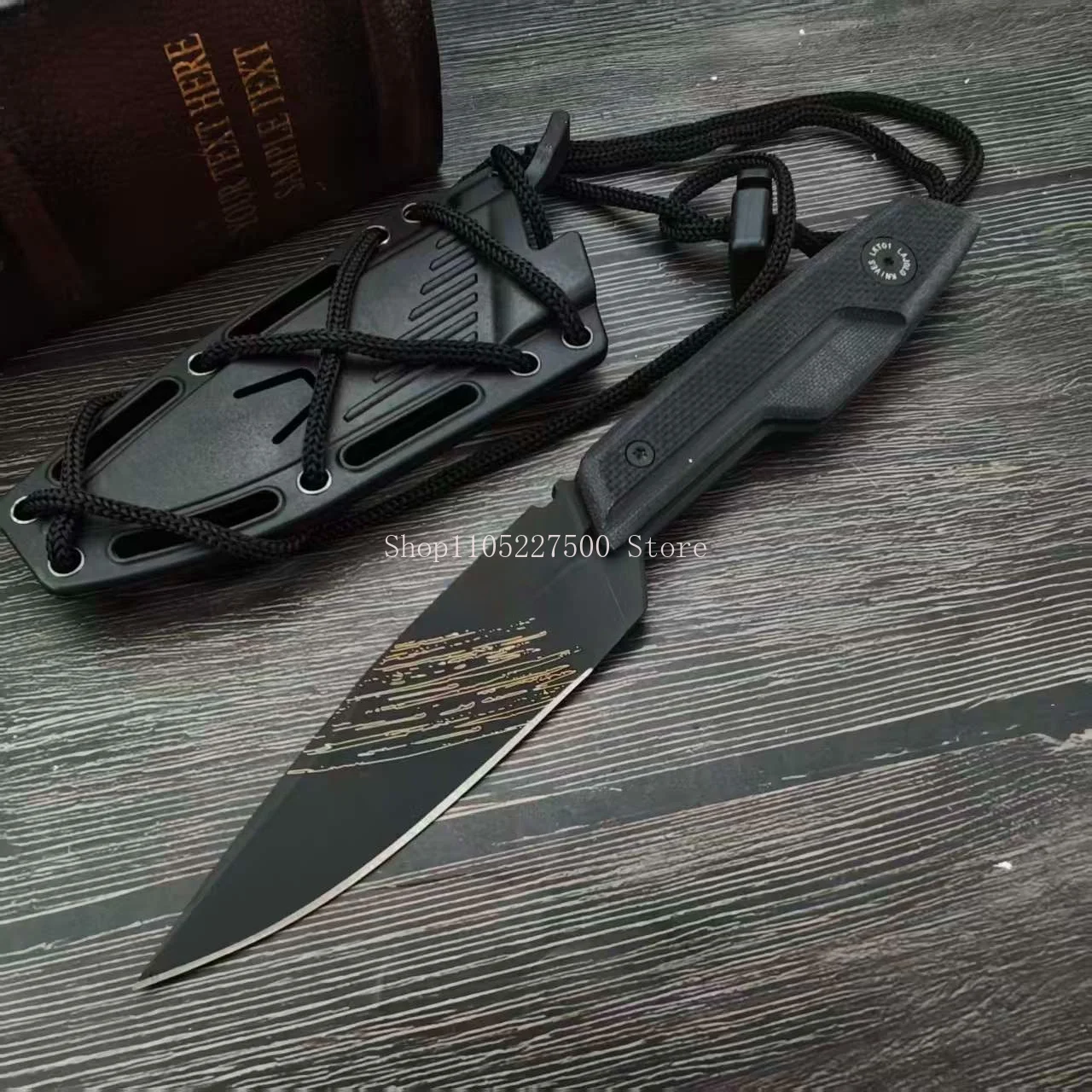 LTK01 Portable Camping Trekking Fishing Utility Fixed Knife EDC Pocket Jungle Exploration Backpacking Portable Knives Daily Tool