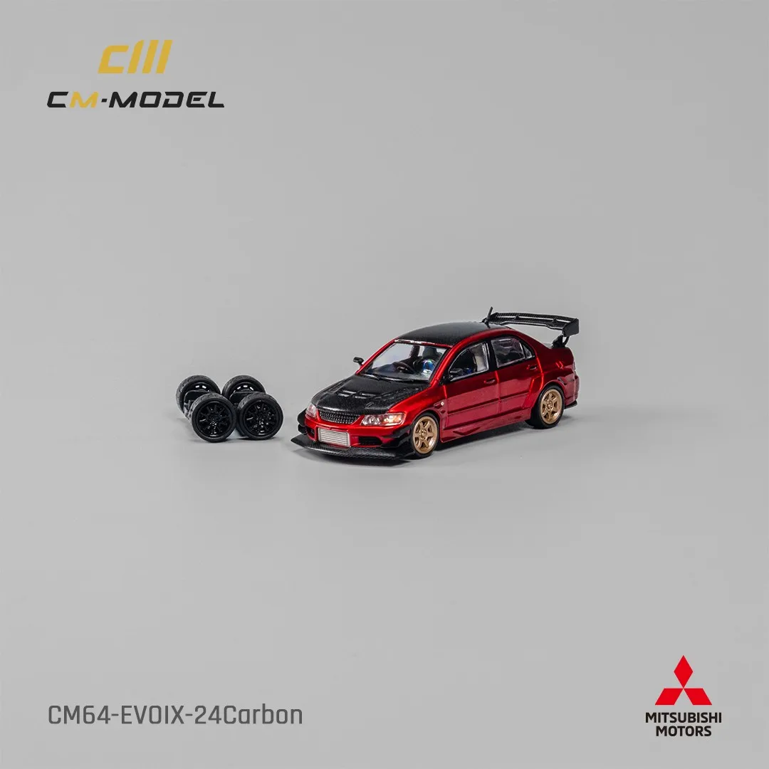 CMModel 1/64 Mitsubishi Lance EvoIX Widbody Diecast Red