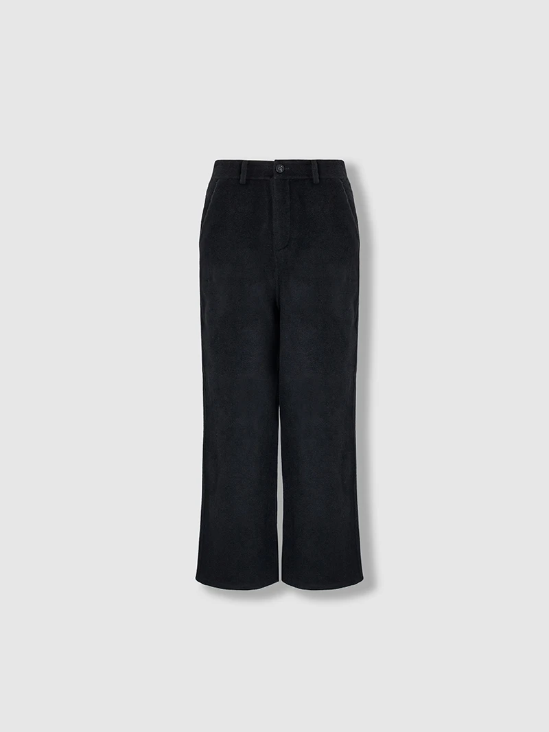 

Брюки женские двусторонние из шерсти больших размеров, прямые, расклешенные, осенне-зимние, в корейском стиле, для повседневной носки