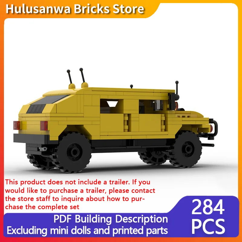 

H1 Гражданская версия Модель внедорожника MOC Строительные кирпичи Военное оборудование Модульная технология Подарки Праздничная сборка Детская игрушка