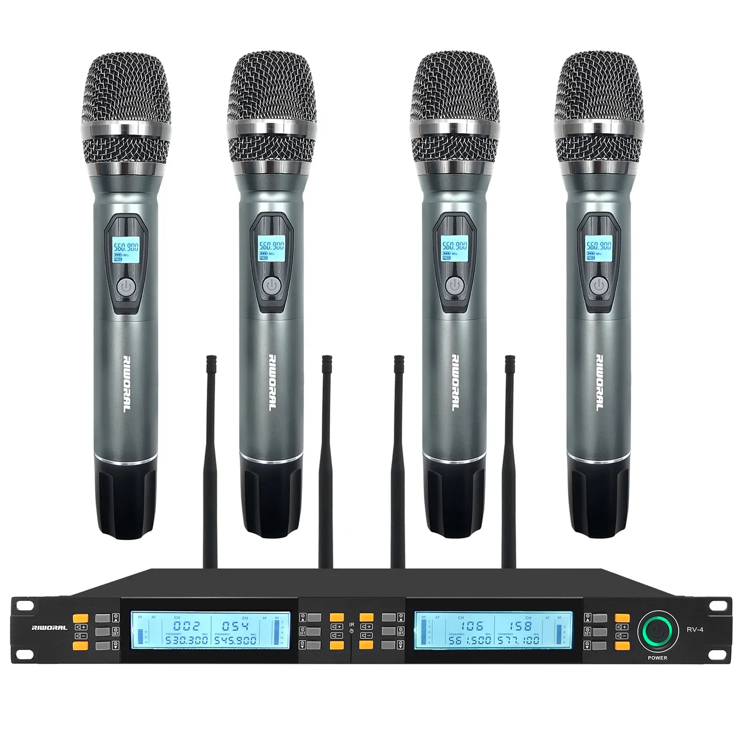 RV-4 Factory direct sales professional wireless studio recording microphone 1 for 4 for sing