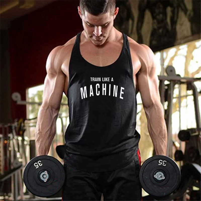 

New Mens gyms stringer tank top fitness clothing canotta bodybuilding shirt muscle tank singlet cotton workout Sleeveless shirt