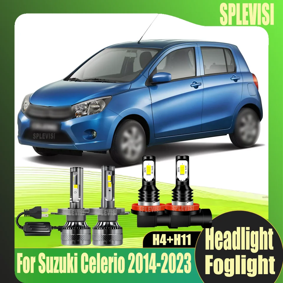 

200W Headlight/35W Foglight H4/H11 plug and play Durable For Suzuki Celerio 2014 2015 2016 2017 2018 2019 2020 2021 2022 2023