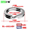 Silver 5.0mm 100pcs