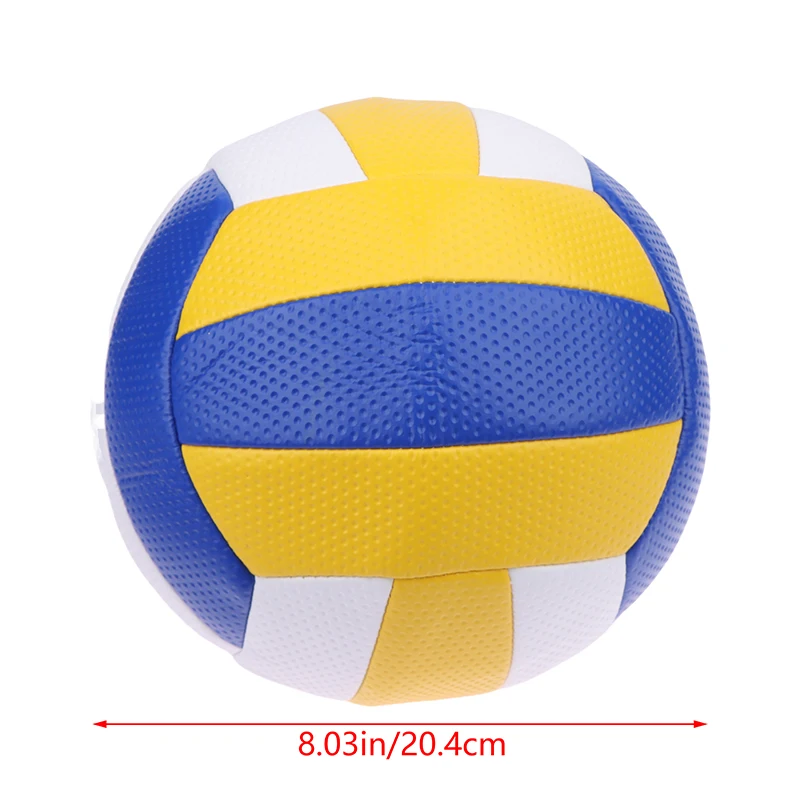 Ballon d'entraînement de volley-ball en PVC résistant à la tension, taille 5, adapté pour la plage, le camping en plein air, le jeu d'intérieur, le VPN