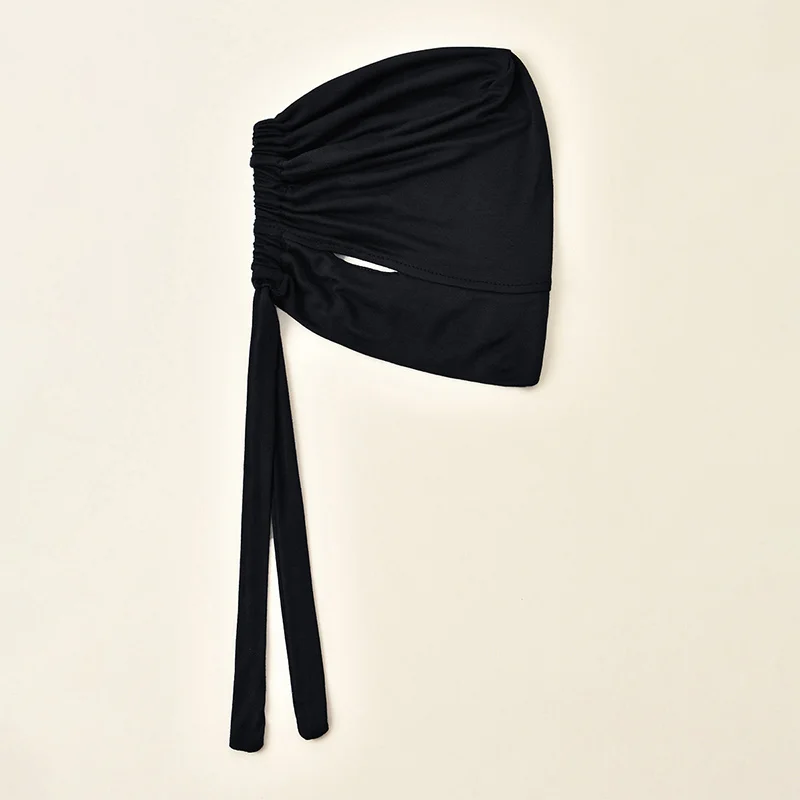 Adjustable Modal Under Cap With Ear Hole Hijab Caps Solid Muslim Hijab Inner Scarf Lady Bandanas Cap Under Caps Soft Hijab
