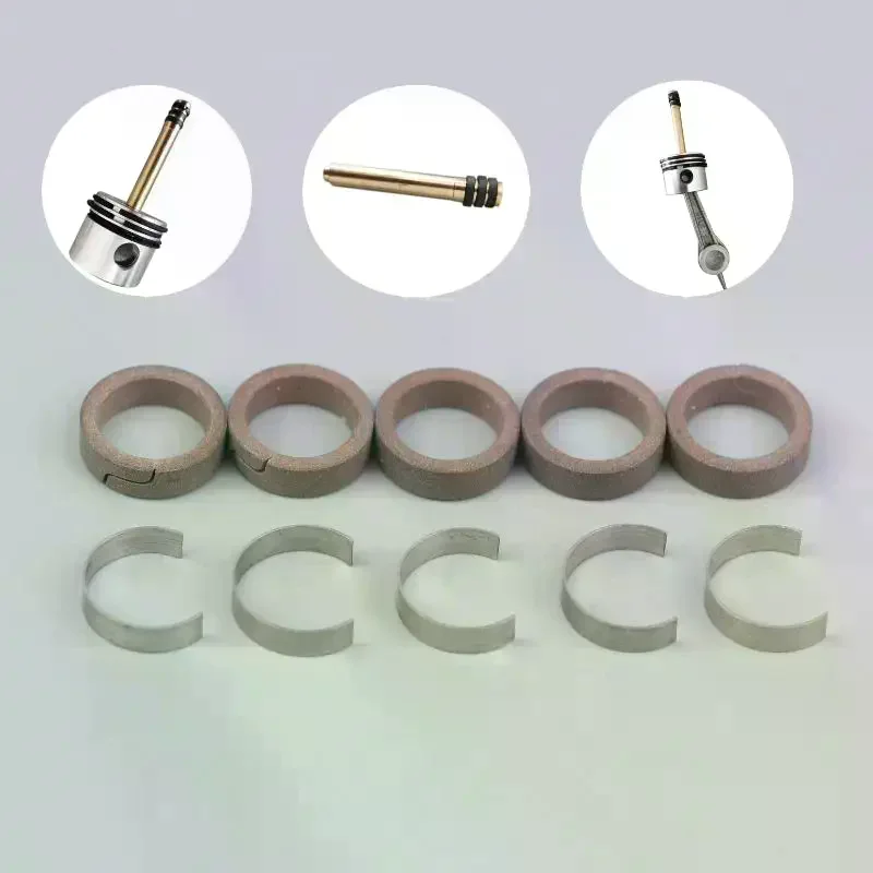 10Pcs High-Pressure Air Pump 30MPA Secondary Piston Ring 4500PSI Single/Two Cylinder Compressor Piston Ring Shrapnel