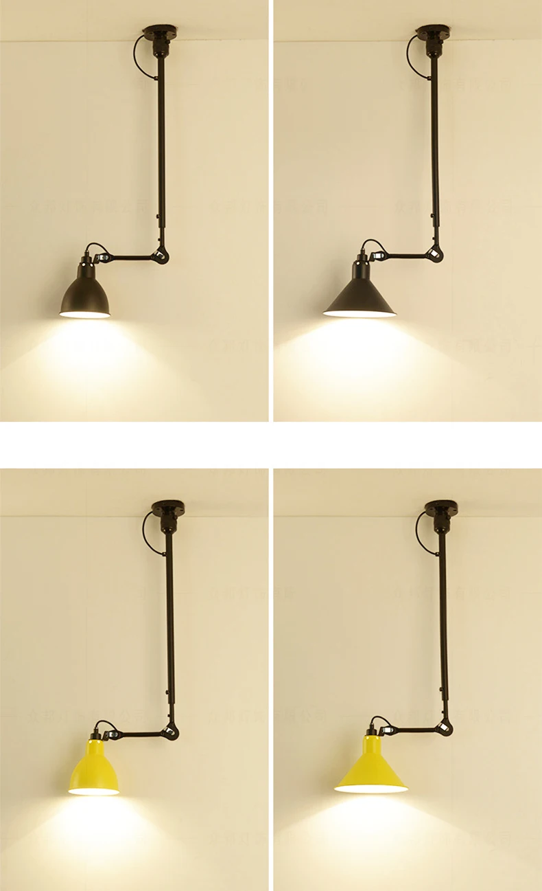 American Retro Chandelier Length Adjustable Colorful