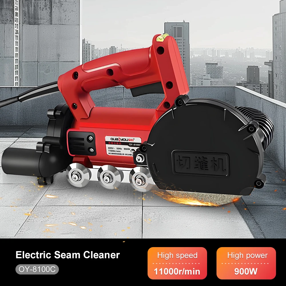 

220V Electric Grooving Machine Joint Filling Machine Tile Grooving Cutting Machine Construction Dust-Extraction Slot Cutter