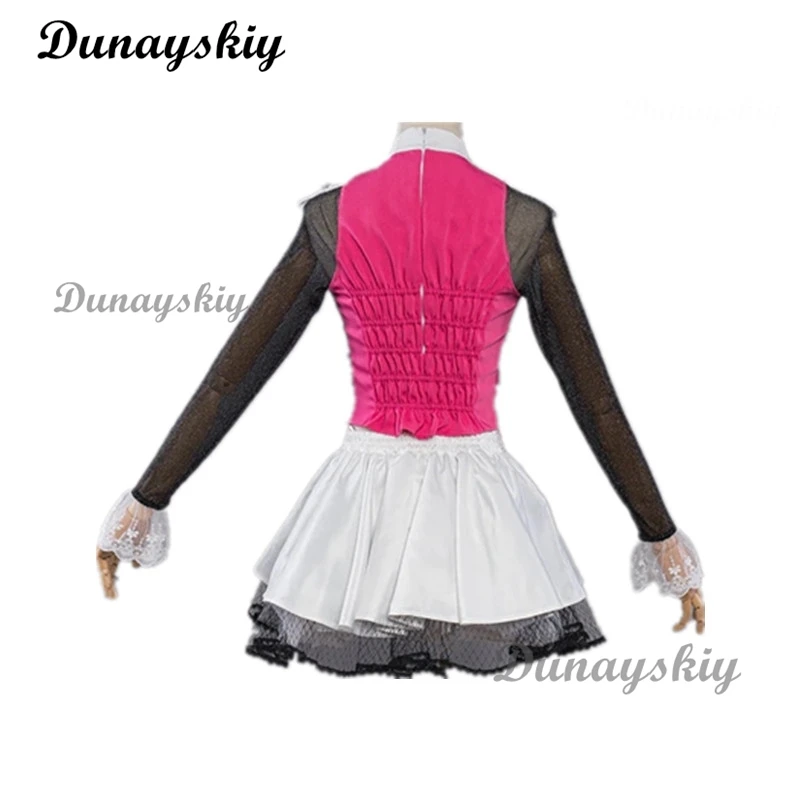 Monster Cos High: Draculaura Cosplay Costume Pink Suit Vampiree Draculaura Wig Anime Female Cosplay Halloween Costumes Shoes