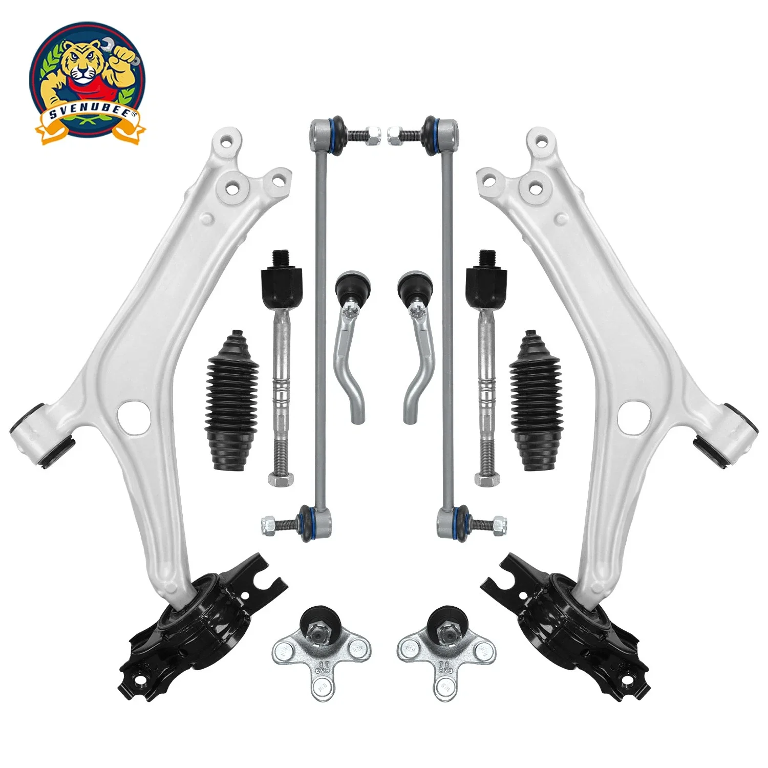 

Svenubee Front Lower Control Arms Ball Joint Tie Rod Stabilizer Link 12pcs for HONDA ACCORD 2018 2019 2020 2021