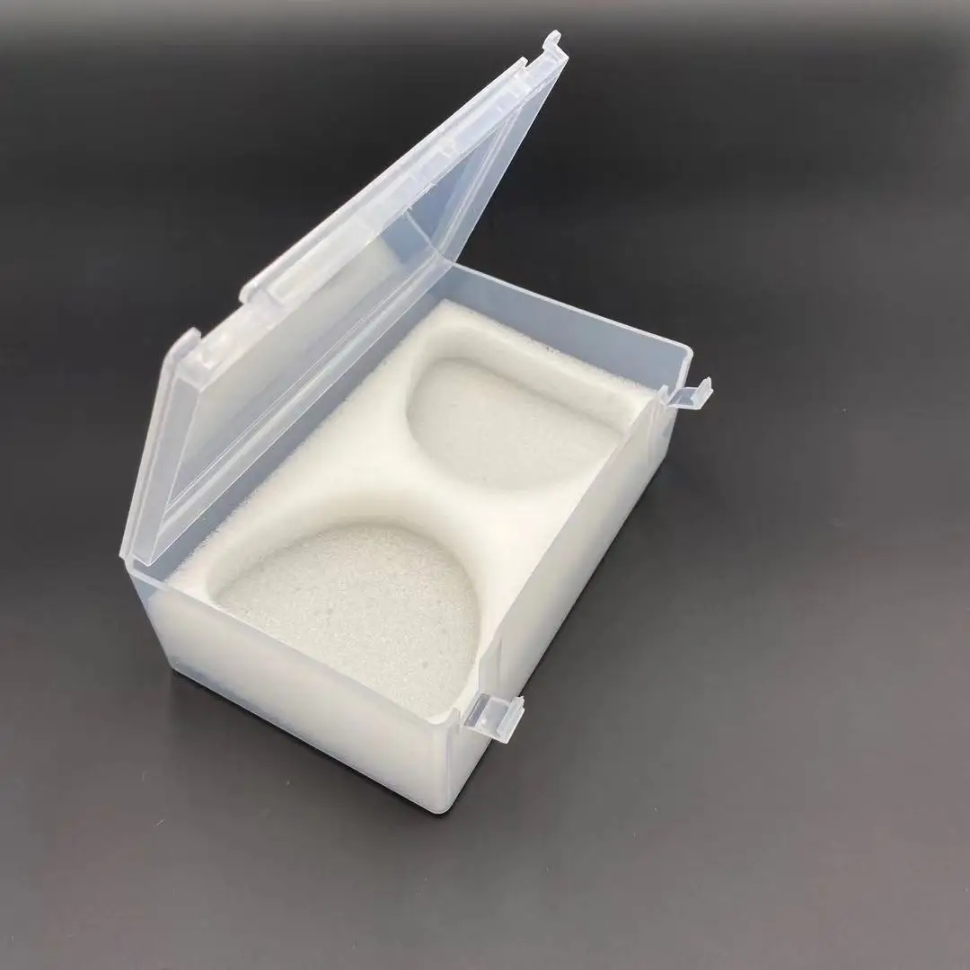 10Pcs Plastic Model Placement Box Dental Denture Technician With Foam Sponge Implant Tooth Box Clinic Protection Case view 2