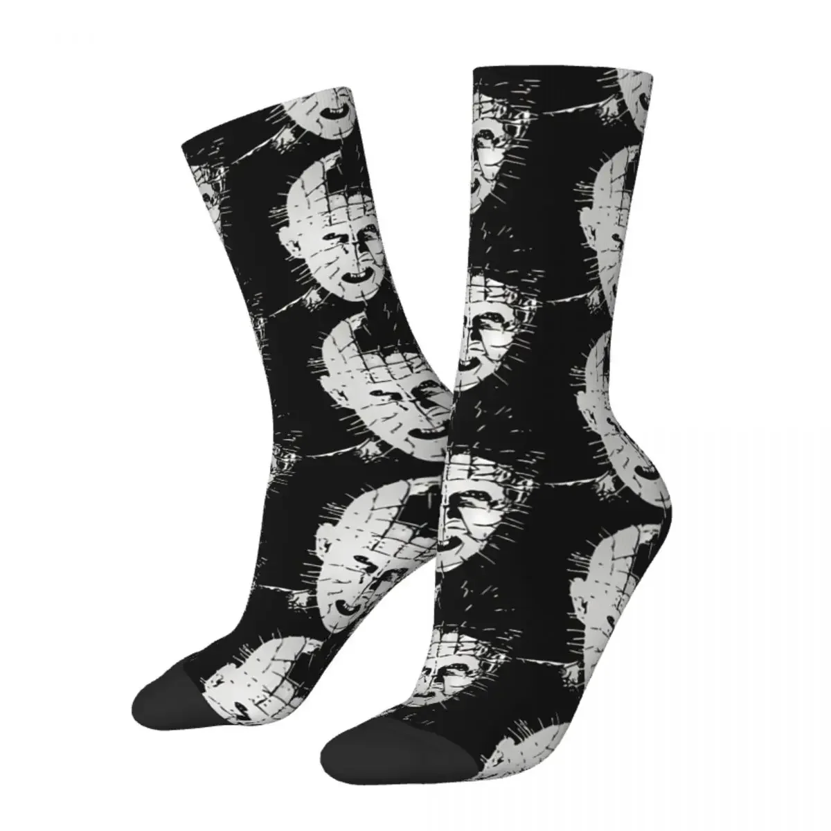 Hip Hop Vintage Hellraiser 1987 Crazy Men's Socks Horror Movies Unisex Harajuku Seamless Printed Funny Happy Crew Sock Boys Gift