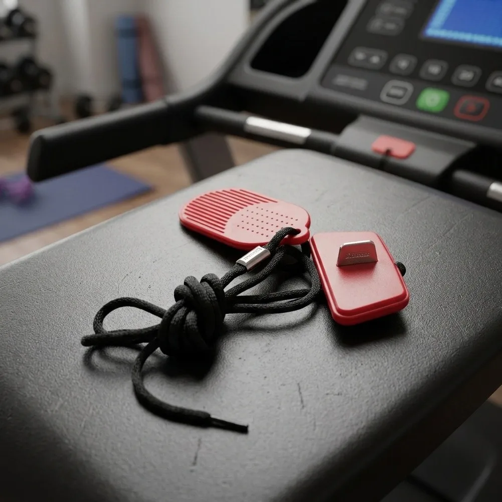 For Treadmill Safety Key E-Stop Switch Red Plastic Stop Lock With Clip For Most Running Machines Fitness Equipment Accessories - view 3