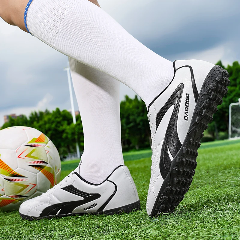 أحذية كرة القدم للرجال TF/AG احترافية لكرة الصالات غير قابلة للانزلاق أحذية كرة القدم للجنسين أحذية كرة قدم مريحة للاستخدام الداخلي