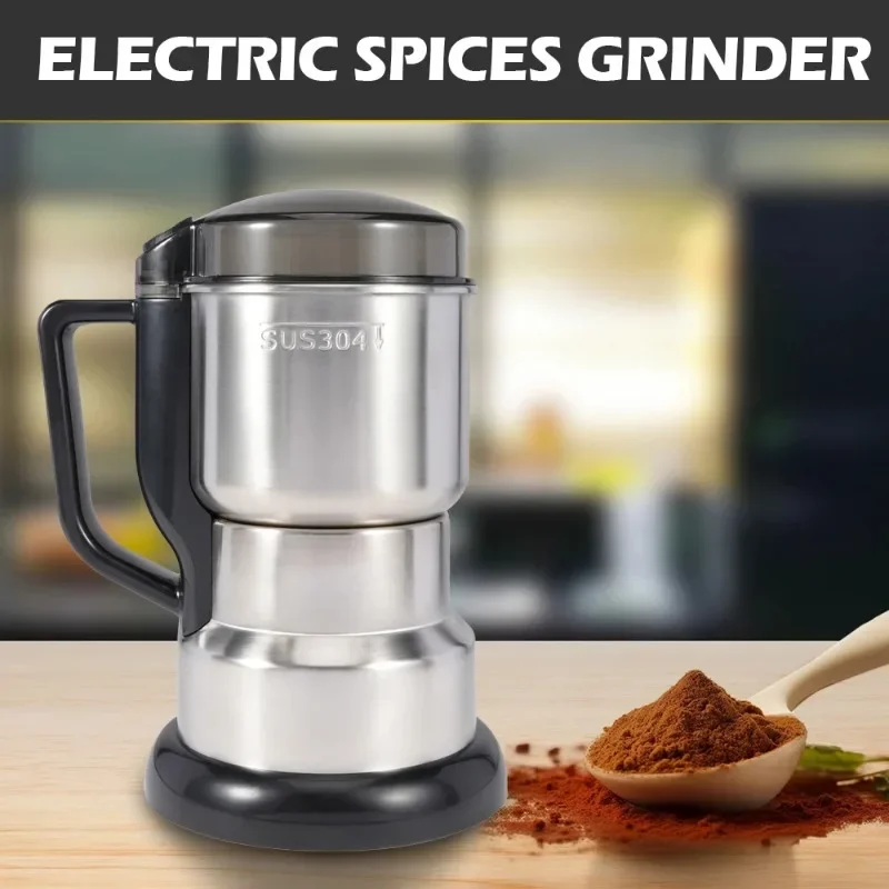 Stainless Steel Electric Coffee Bean Grinder Nut Seed Herb Grind Spice Crusher Mill Blender With 4 Blades