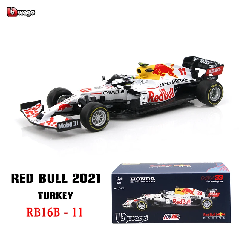 Bburago 1:43 2021 F1 Red Bull Racing RB16B 33# Verstappen racing