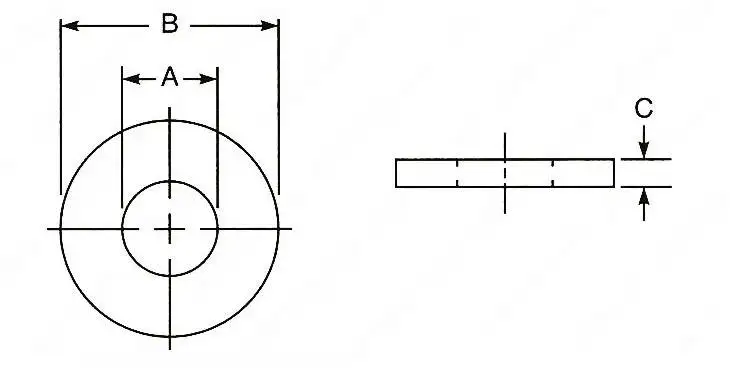 M10x0.5, M10x1, M10x1.5 Stainless Shim Washers