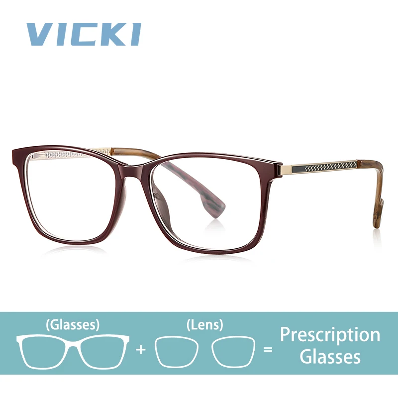 

Модные квадратные очки VICKI в большой оправе, фотохромные очки с защитой от синего света, мультифокальные очки по рецепту, настраиваемые LS202