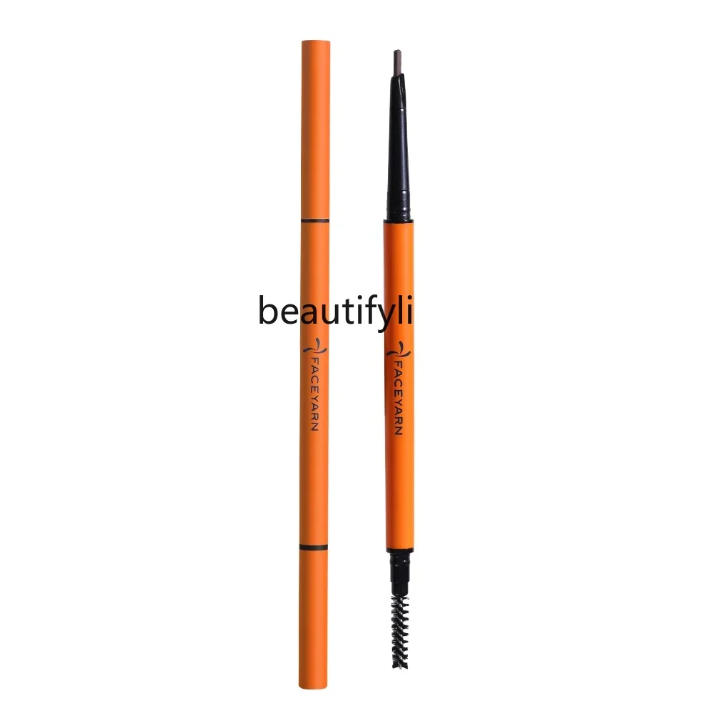 yj Eyebrow Pencil Long-Lasting Waterproof Non-Decolorizing Nine-Tail Lingye Fine Sweat-Proof Female Novice