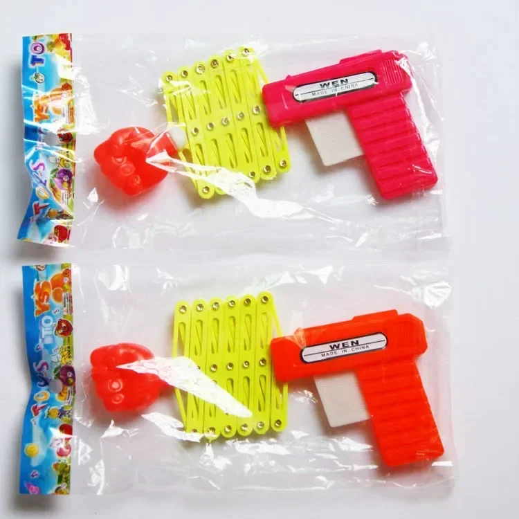 Retractable Fist Shooter Trick Toy Gun Funny Child Kids plastic Party Festival Gift For fun Classic Elastic Telescopic Fist Toy