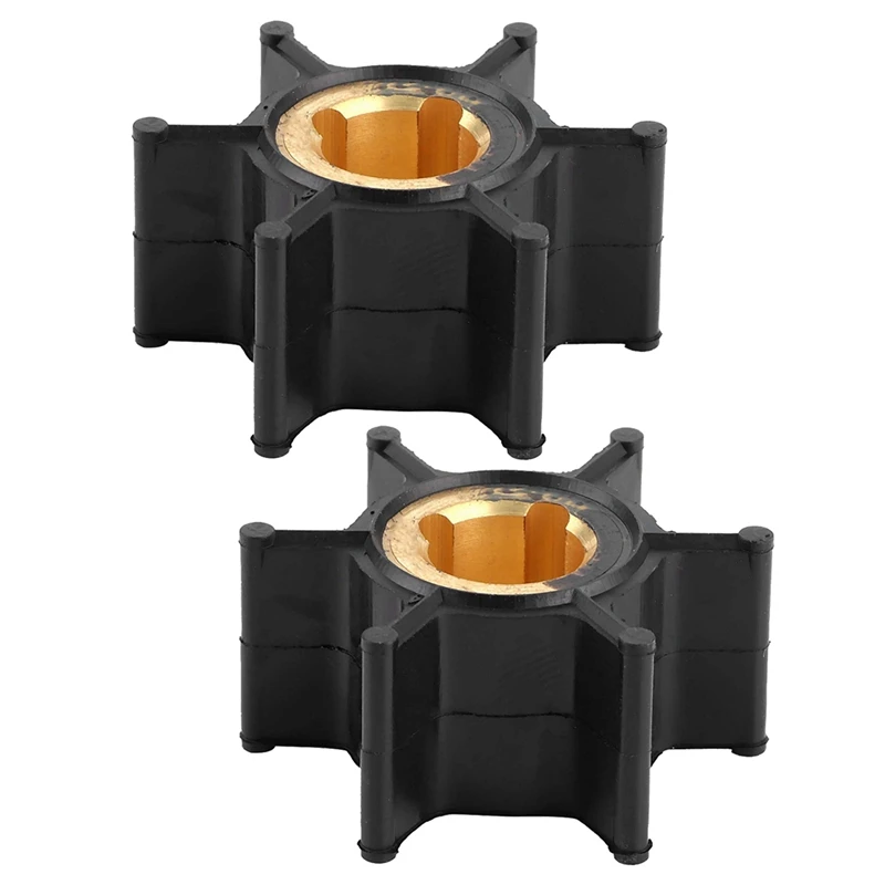 2X 389576 Outboard Water Pump Impeller For Johnson Evinrude OMC BRP Outboard Motor 4Hp 4.5Hp 8Hp 2 Stroke 1980-1997