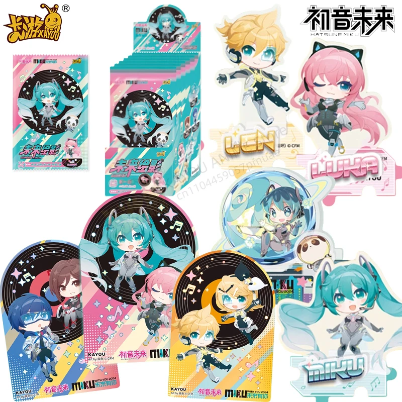 

KAYOU Hatsune Miku2024, табличка будущего будущего будущего с тобой, оригинальная подлинная коллекция, аниме, периферийная карта, дисплей, игрушка в подарок