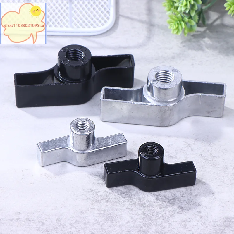 [YH]1Pc Wing Nut Truss Clamp Handle Parts Galvanized Aluminum M8 M12 Handle Black Gray Nut Knob T-nut For Light Hook