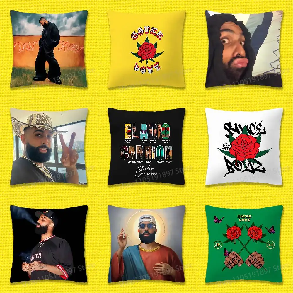 

Eladio C-Carrion DON KBRN Sauce Boyz Throw Pillow Case For 50cm 30cm 55cm 45*45cm 40cm Square Bed Pillowcase Cover