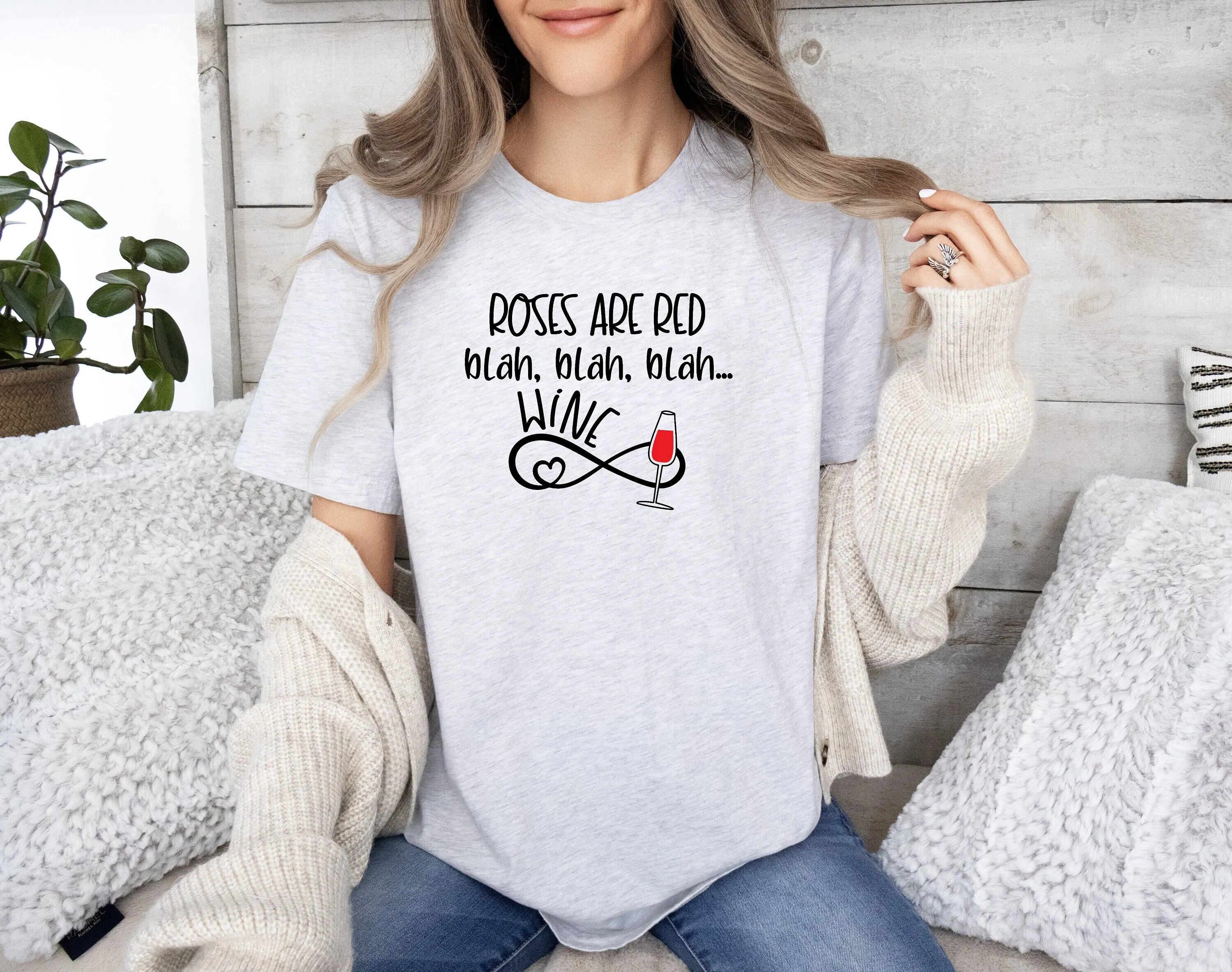 

Anti Valentine'S Day T Shirt Alcoholic Beverage Lovers Funny Valentines Wine Is My Valentine Hate