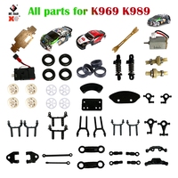 Wltoys K989 K969 RC Car Spare Parts Mosquito Car 1/28 Scale Motor Servo Board Tire Shaft Hub For K969 K989 Original Accessories