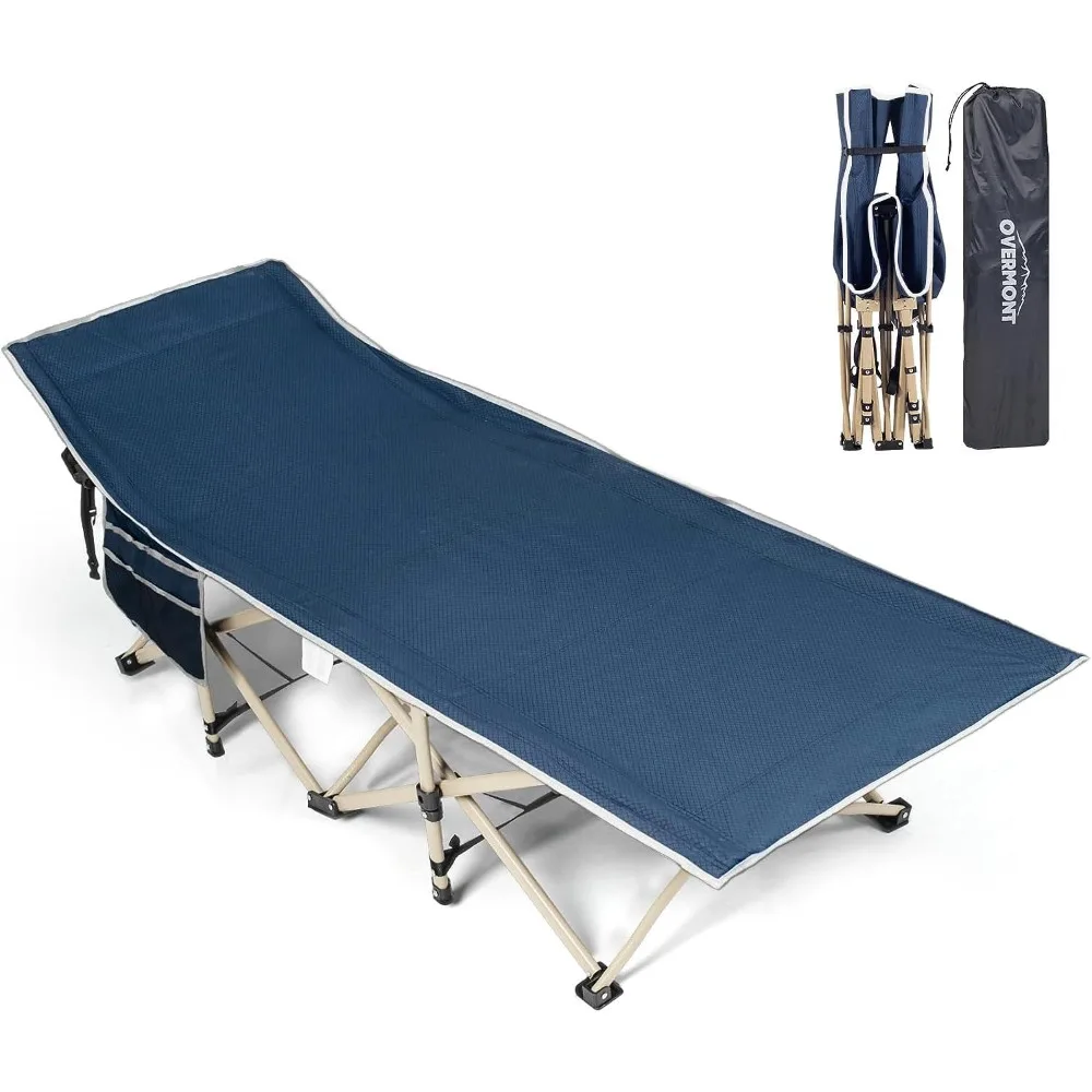 

Camping Folding Cot - Extra Wide 28in - Heavy Duty Sleeping Cots with Carry Bag - Upgrade 2400D Oxford Cloth Portable for Home