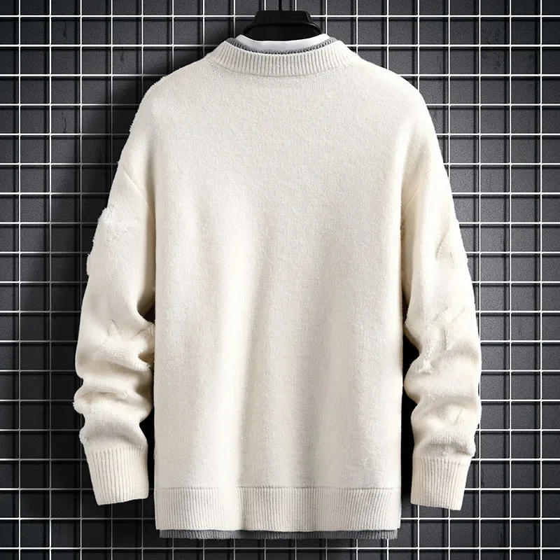 Men's Turtleneck Cashmere Pullovers, High End, Thick, Warm, Christmas Sweaters, Streetwear, Korean Fashion, Winter, New, 2024