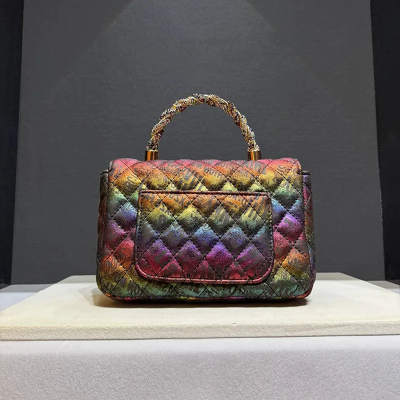 2025 Women's Luxury Designer Rhinestone Messenger Bag Retro Fashion Butterfly Diamond Handbags With Metal Chain Shoulder Bag