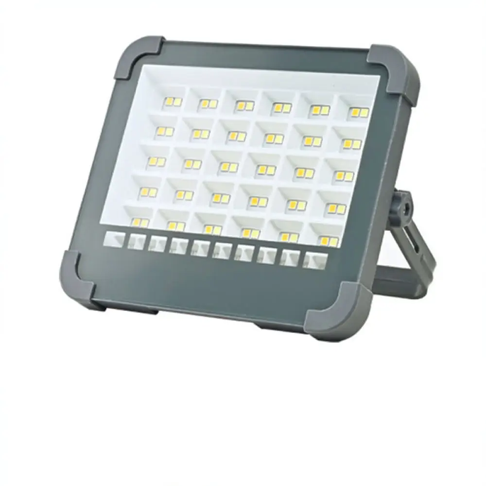 Solar Powered LED Lantern Portable Floodlight Outdoor Camping Emergency Light Waterproof Garden Work Spotlight