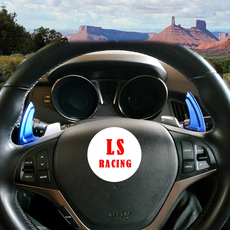 

Car Aluminum Steering Wheel DSG Shift Paddle Shifter Extension For Hyundai Genesis Coupe 2012-2014 Interior Auto Car-styling