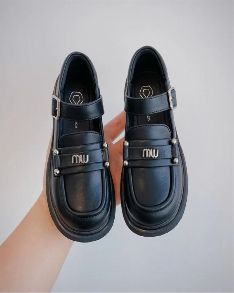 

2024 Autumn New Children's Shoes Girls' Soft Sole Comfortable Single Leather Shoes Girls' Fashion Princess Bean Shoes 26-37