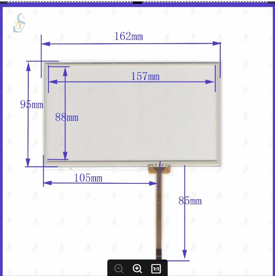 

ZhiYuSun для XAV-701BT, совместимая 7-дюймовая 4-проводная резистивная сенсорная панель для автомобиля, DVD, GPS-навигатор, стекло экрана XAV701BT