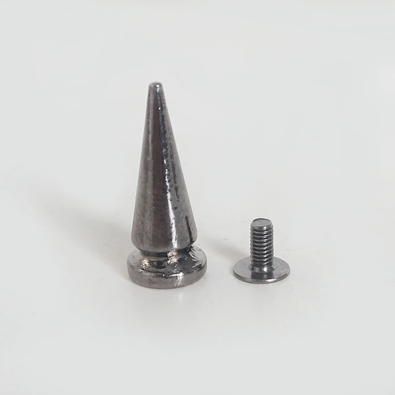 100sets 24mm Black Spots Tree Spikes Rivet Studs Punk Spikes ScrewBack Leather Craft Punk Jewelry Making Findings Leather Spike