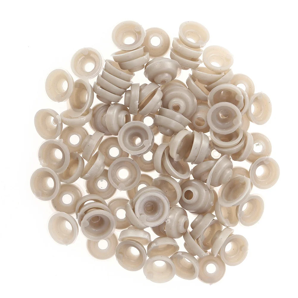 

100PCS Plastic Eyes and Gasket 12MM 10 Grids 5 Colors Plastic Safety Eyes Eyes for Bear Stuffed Animals Puppet Ma