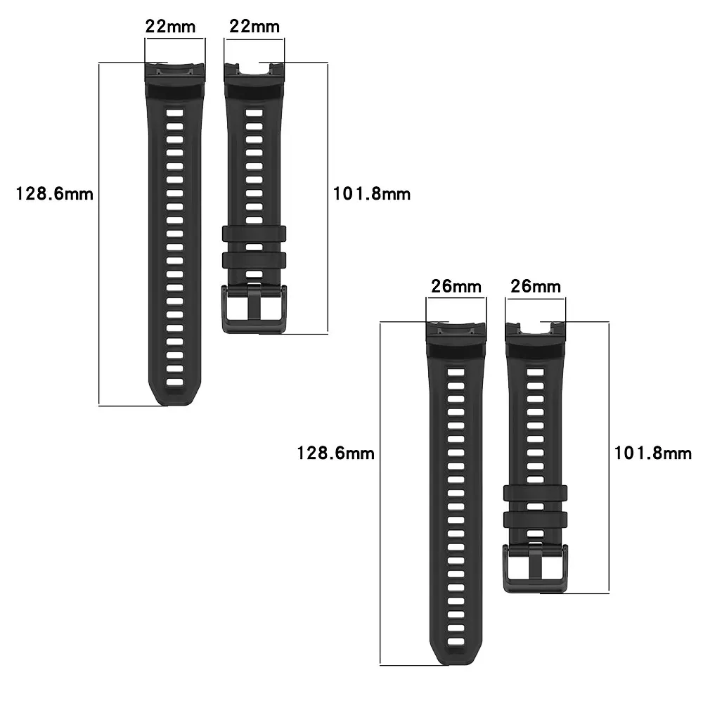 Correa de silicona para reloj inteligente Garmin Instinic 3, 45mm, 50mm, correas de repuesto para pulsera de reloj Instinic3