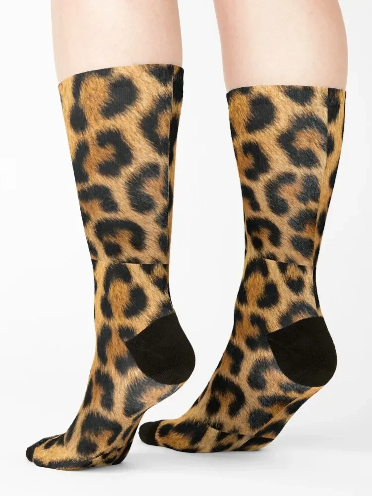 Tan Leopard Print Socks cute happy FASHION Climbing Boy Child Socks Women's