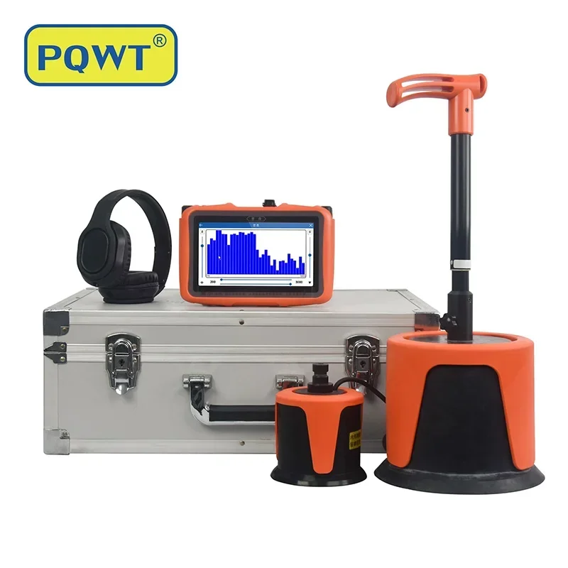 

PQWT L6000 High Accuracy Multi Sensors Noise Reduction Plumber Tools Deep Underground Pipe Leak Detector Water