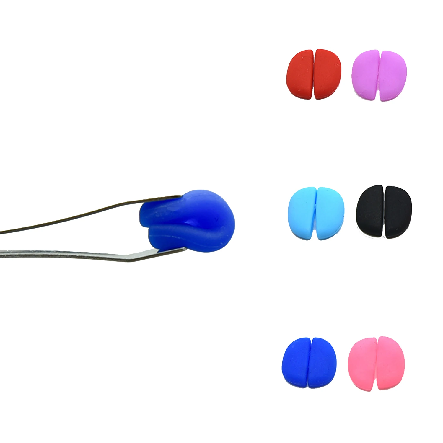 1 paio di supporto per naso antiscivolo per occhiali strumento di riparazione per nasello per occhiali accessori per occhiali con inserto colorato