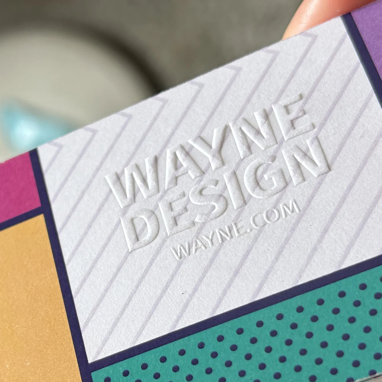 

Embossed, embossed, embossed thick paper color customized LOGO business card thank-you card